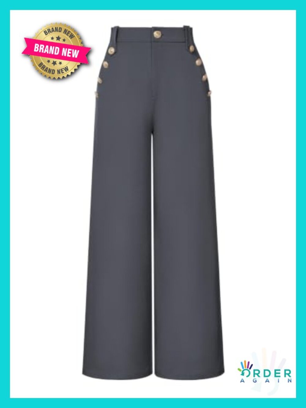 Wide Leg Dress Pants High Waist Business Casual Trousers